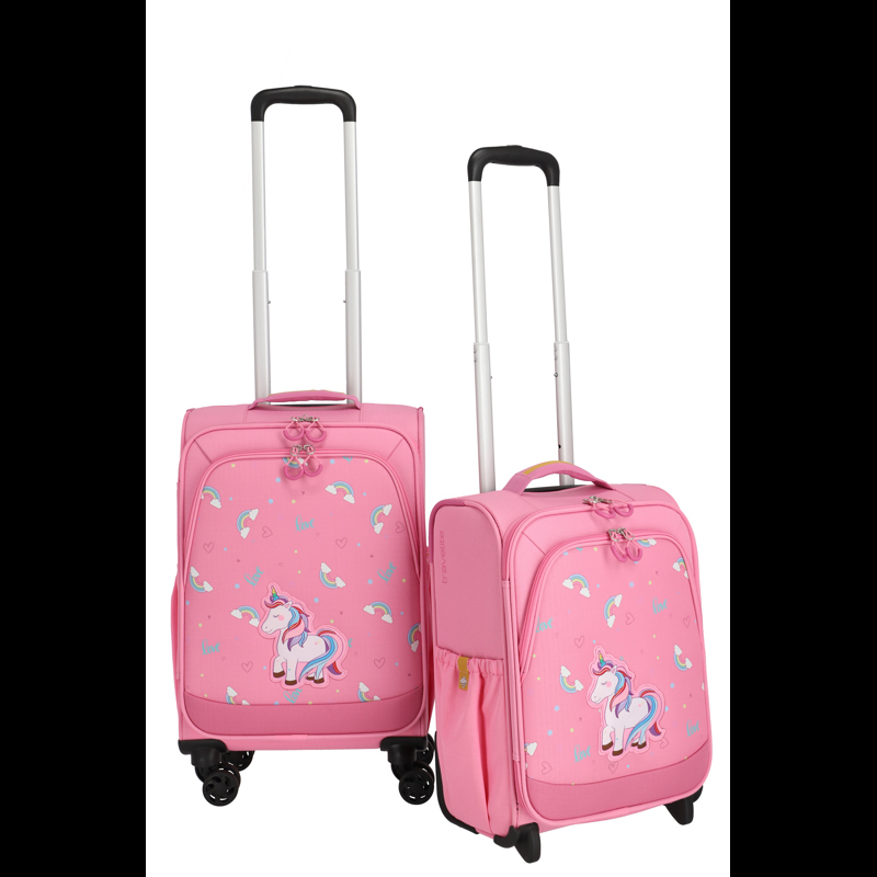 travelite Resväska Unicorn Rosa Str S 12