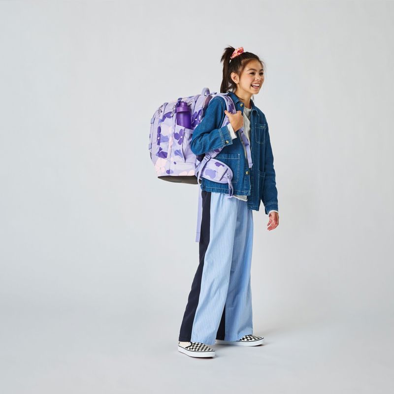 Satch Skoletaske Pack Lilac Blossom Lilla blomst 9