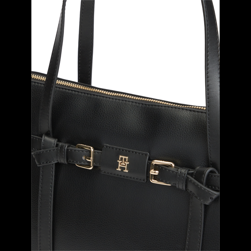 Tommy Hilfiger Håndtaske Satchel Buckle Sort 2