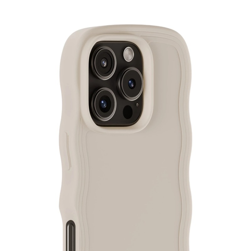 Holdit Mobilcover Wavy Beige Iphone 16 Pro Max 3