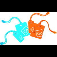 Go Travel Bagagetaggar Blå/Orange 1