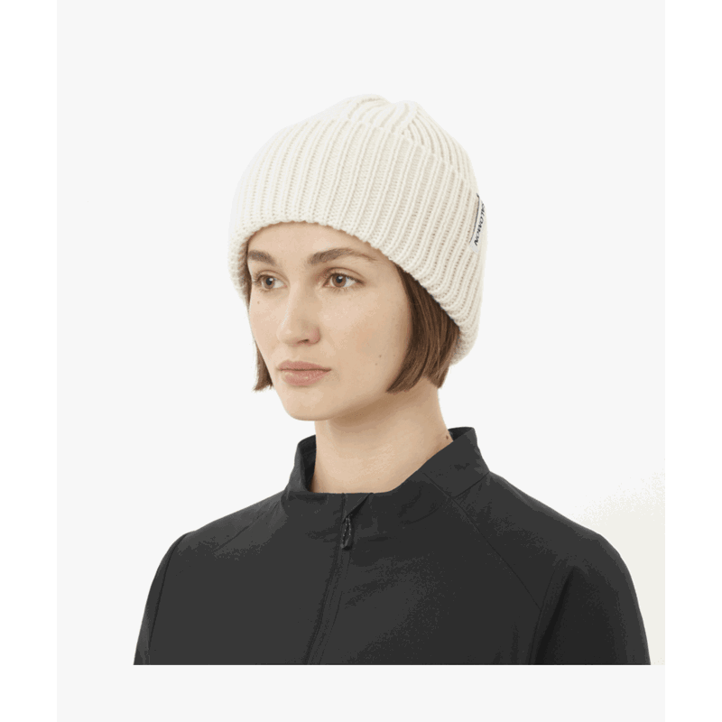 Salomon Hue Snowbird Beanie Off Hvid 2