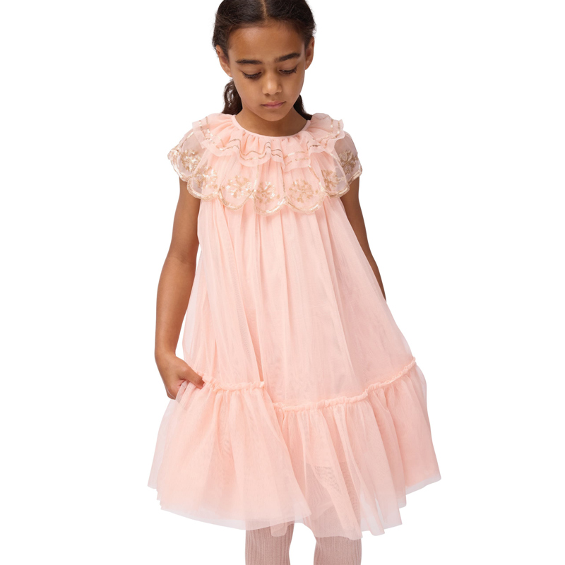 Molo Strumpbyxor Glitter Rib Rosa Str. 98-104 2