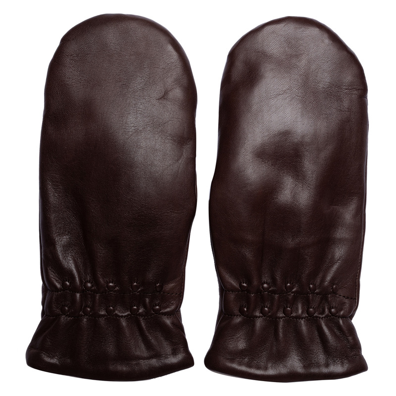 RE:DESIGNED Damhandske Lara Mitten Wool M. Brun Str S 1