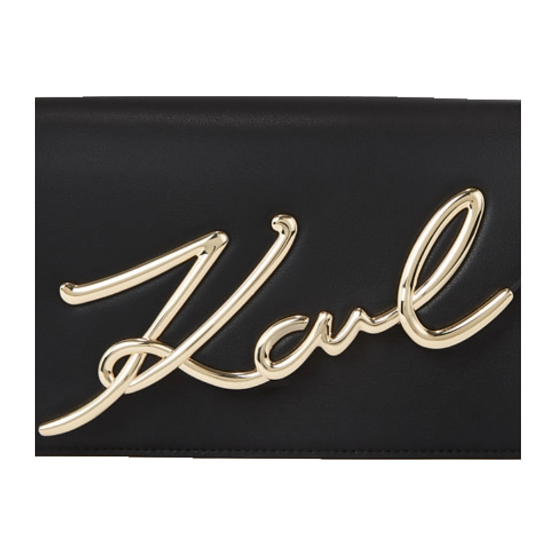 KARL LAGERFELD Axelväska Svart/Guld 4