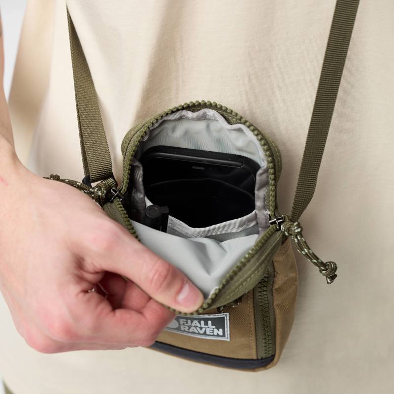 Fjällräven Skuldertaske Vardag Pocket S Grøn/grå 7