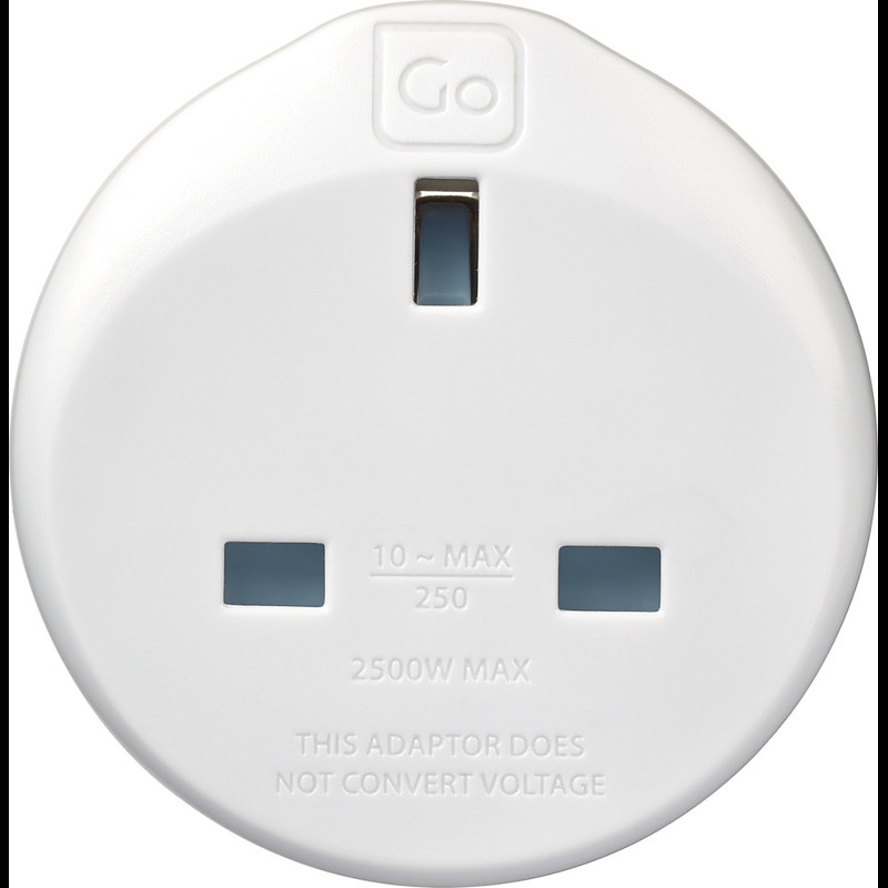 Go Travel Adaptor UK-EU Adaptor Hvid 4