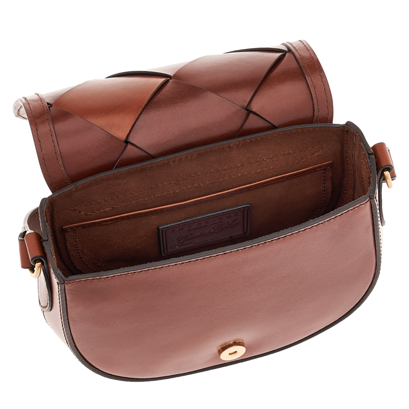 The Bridge Crossbody Bettina Intreccio Brun 3