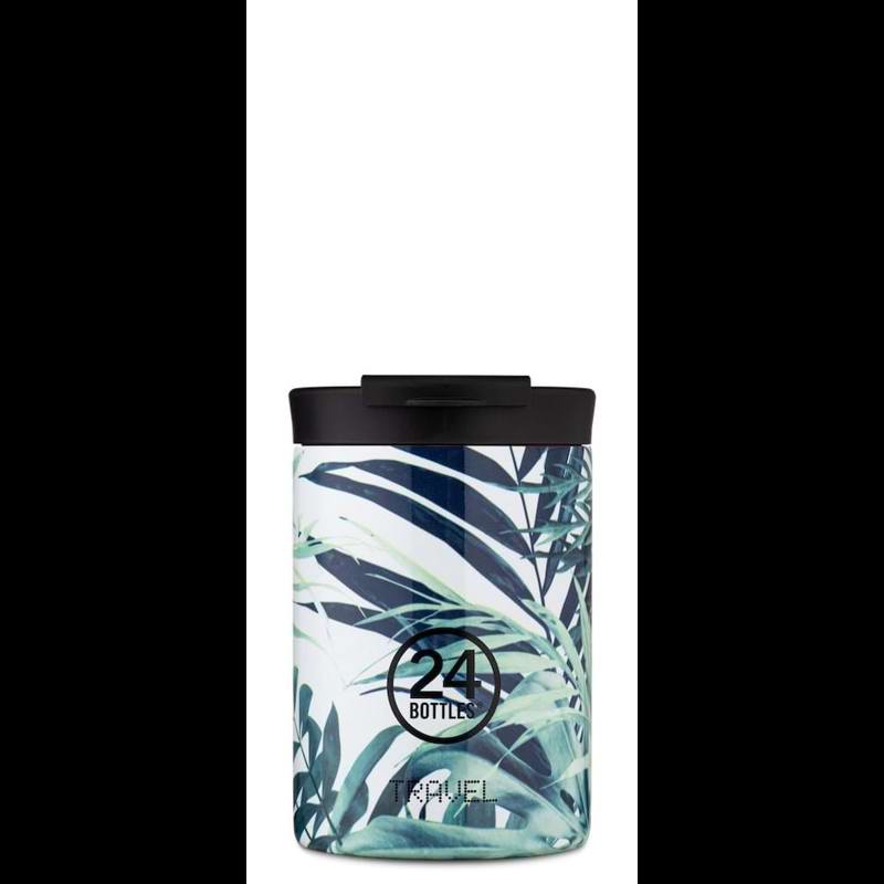 24Bottles Termokrus Travel Tumbler Natur/grøn/grå