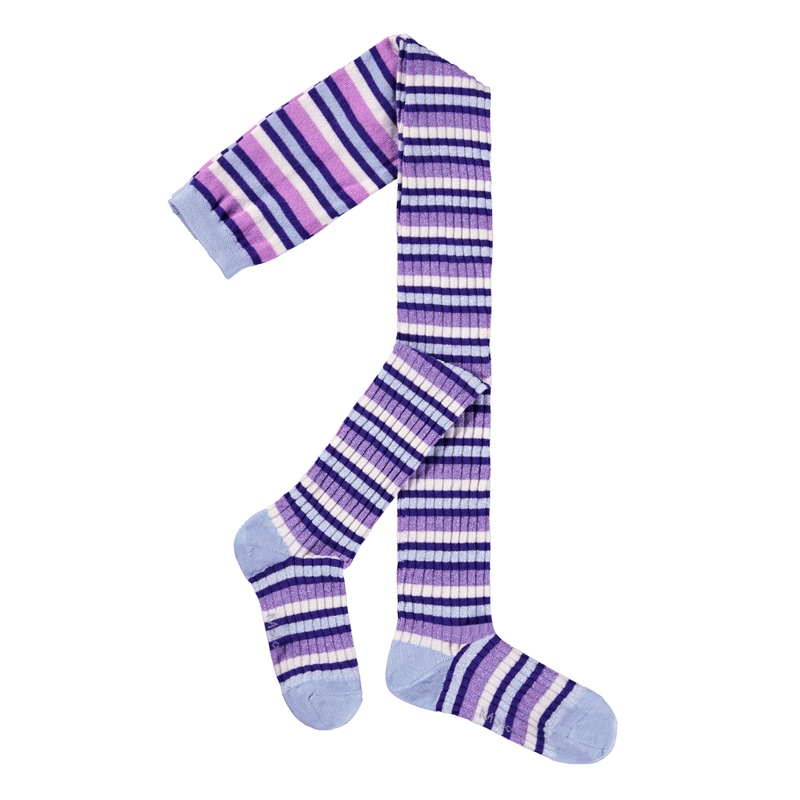 Molo Strumpbyxor Stripy  Lila rand Str. 92-98 1