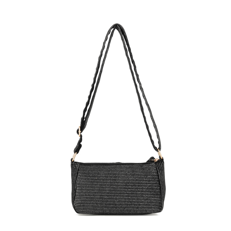 Conmé Crossbody Sille Rose Sort/sølv 3