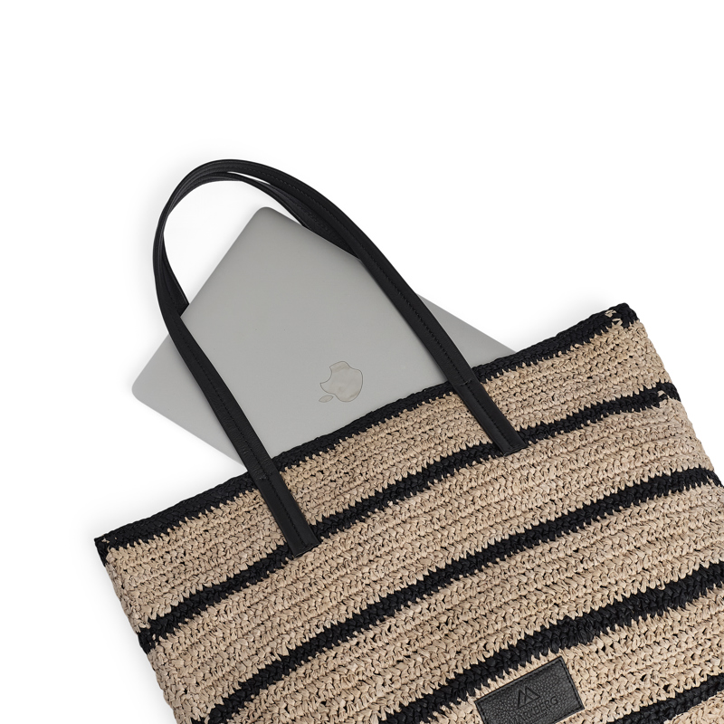 MARKBERG Strandtaske AvaniMBG Sand/sort 14" 3