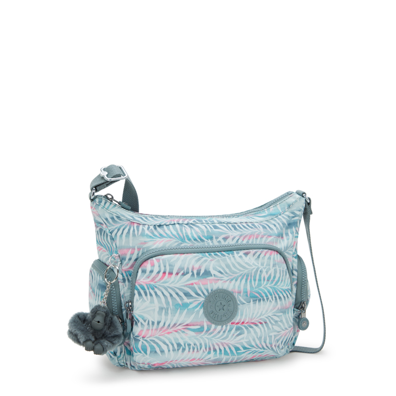 Kipling Crossbody Taske Gabb S Blå m/blomst 4