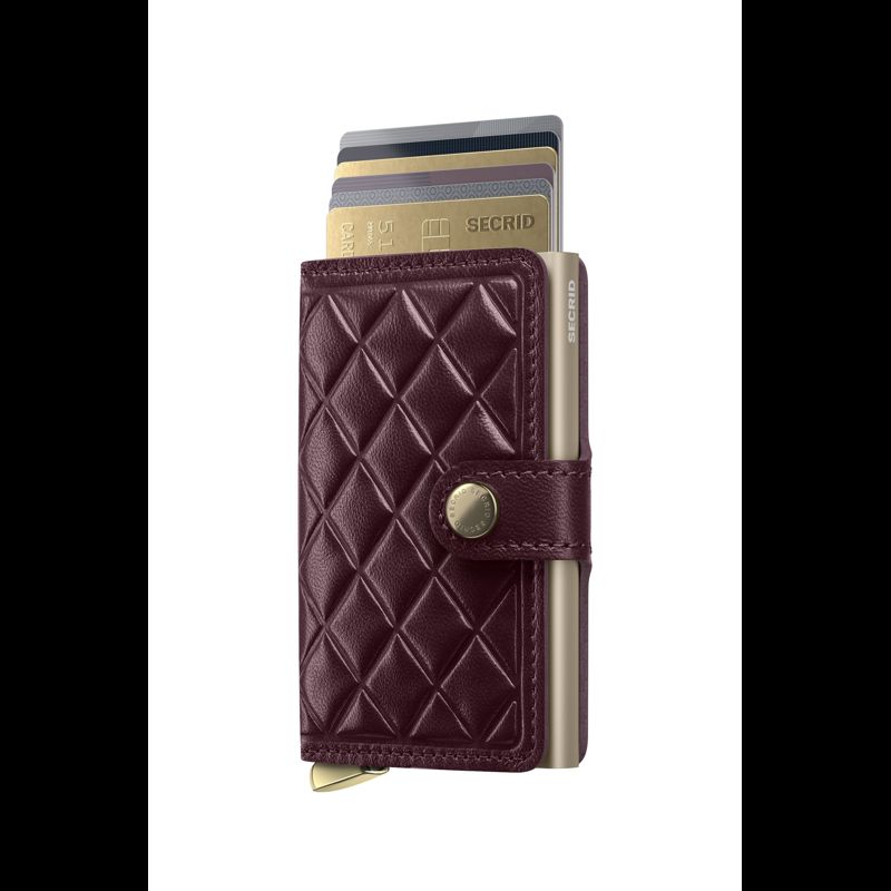 Secrid Korthållare Mini Wallet Emboss Bordeaux 1