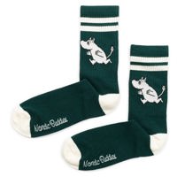 Nordic Buddies Herrestrømpe Mumitrold Retro Grøn Str. 40-46 1
