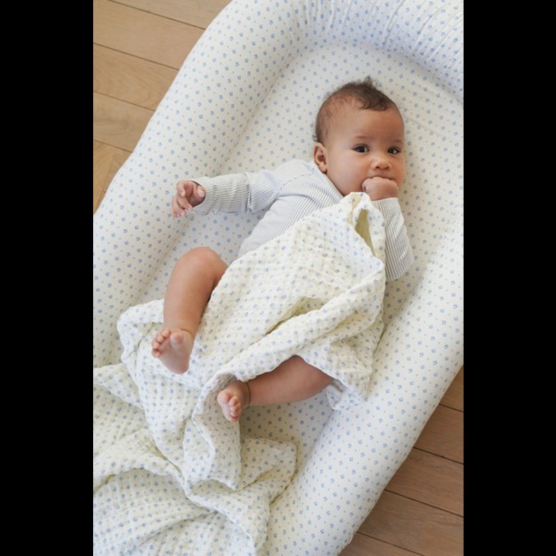 Cam Cam Copenhagen Babytæppe Caprice  Beige/blå 2