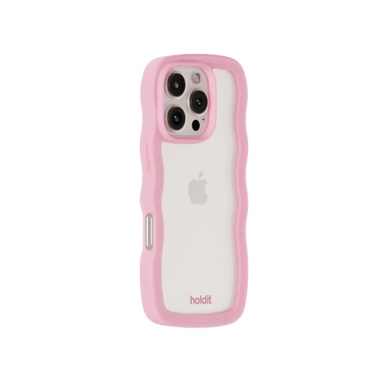 Holdit Mobilcover Wavy Pink Iphone 16 Pro 3