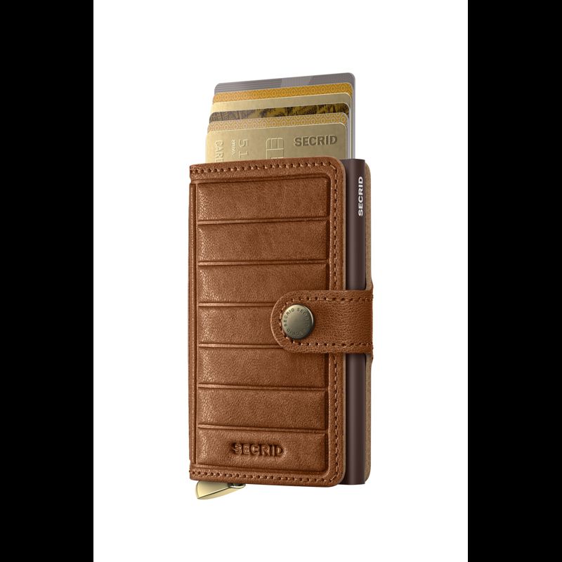 Secrid Miniwallet Emboss Lines Konjak 1