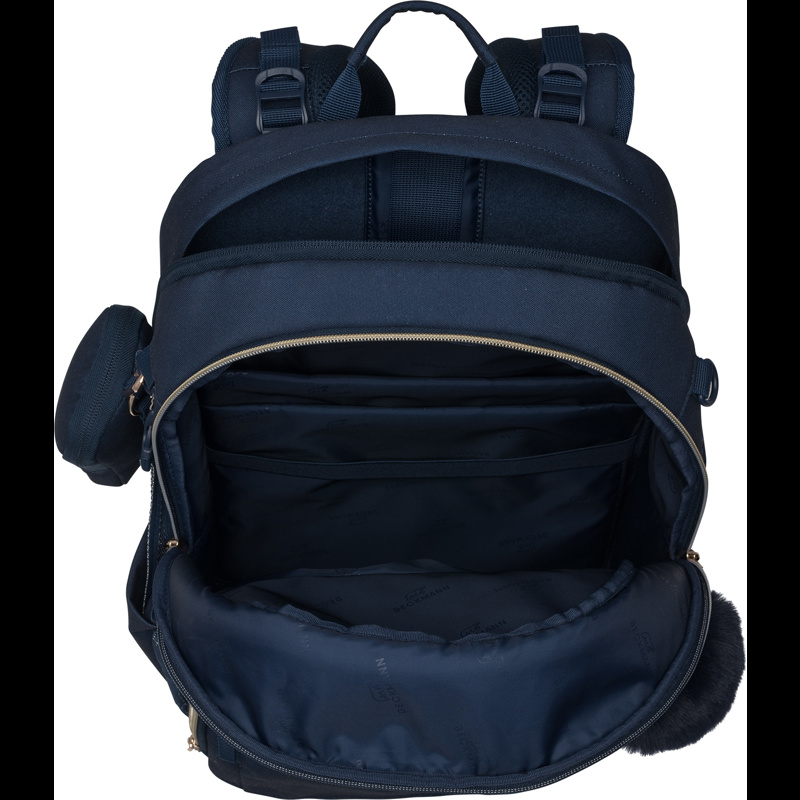 Beckmann Skoletaske Sport Air Blue G. Navy/guld 7