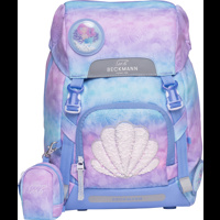 Beckmann Skolväska Classic Seashell ljusblå/lila 1