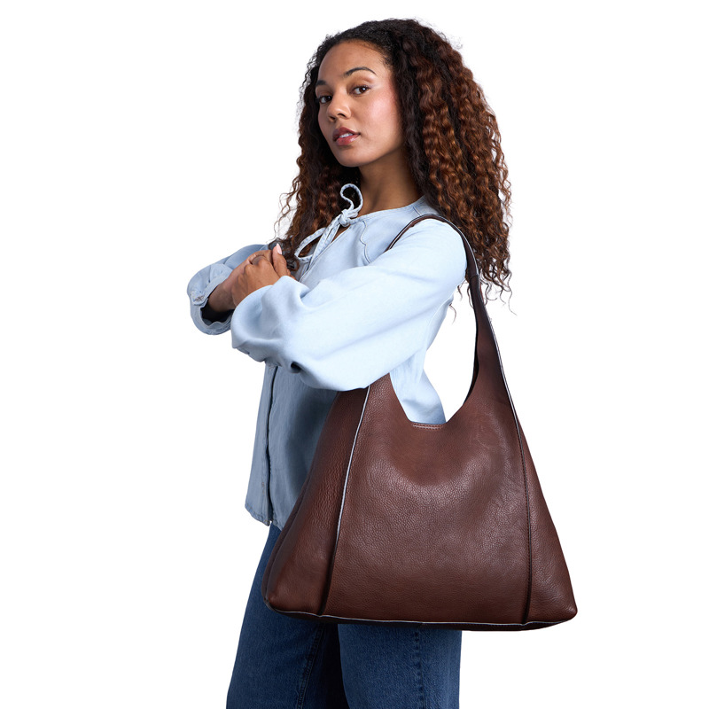 RE:DESIGNED Axelväska Siv Small Brun 2