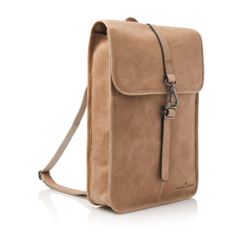 Castelijn & Beerens Rygsæk Beige 15" 2