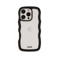 Holdit Mobilcover Wavy Sort Iphone 16 Pro 1