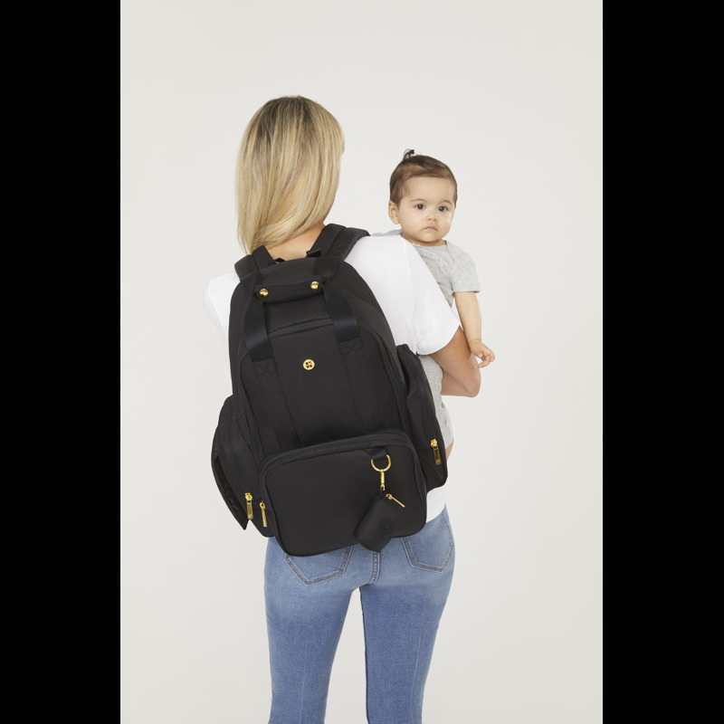 Huggies Blöjväska Ryggsäck Svart 2