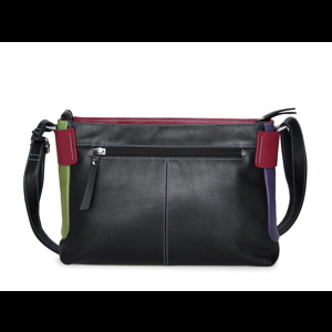 Pia Ries Crossbody Tropical Sorell Svart med rand alt image