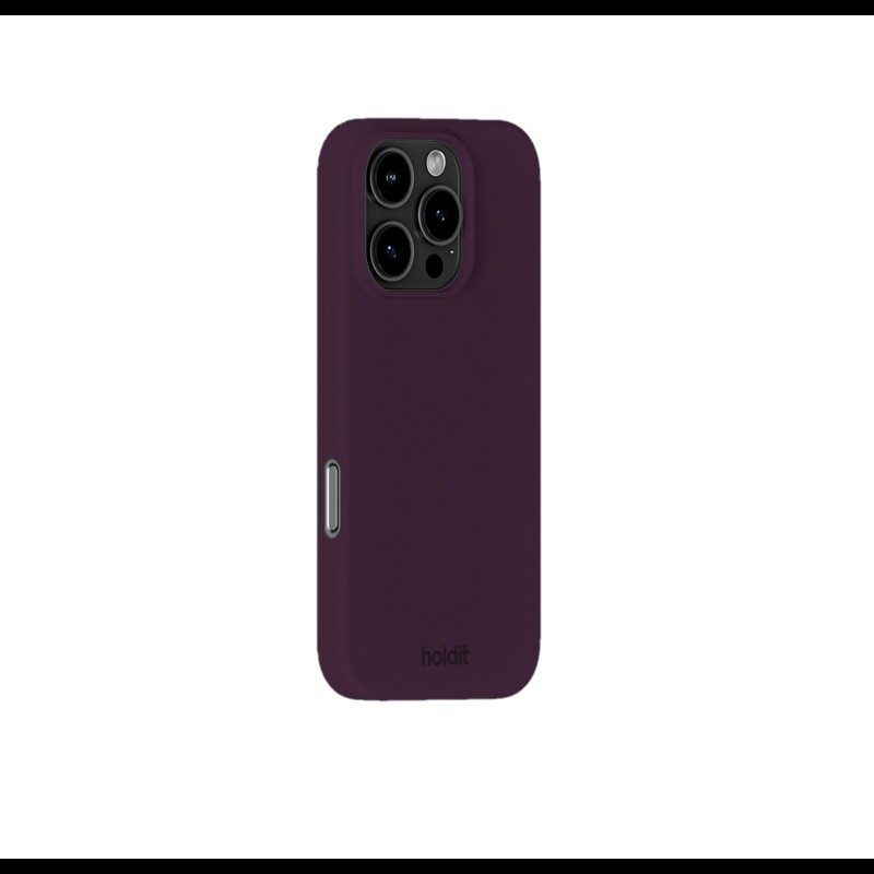 Holdit Mobilcover Deep Plum Blomme Iphone 16 Pro 2
