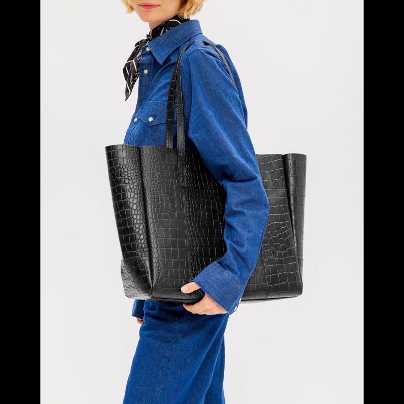 Saddler Hobo väska Garda Svart/Croco 2
