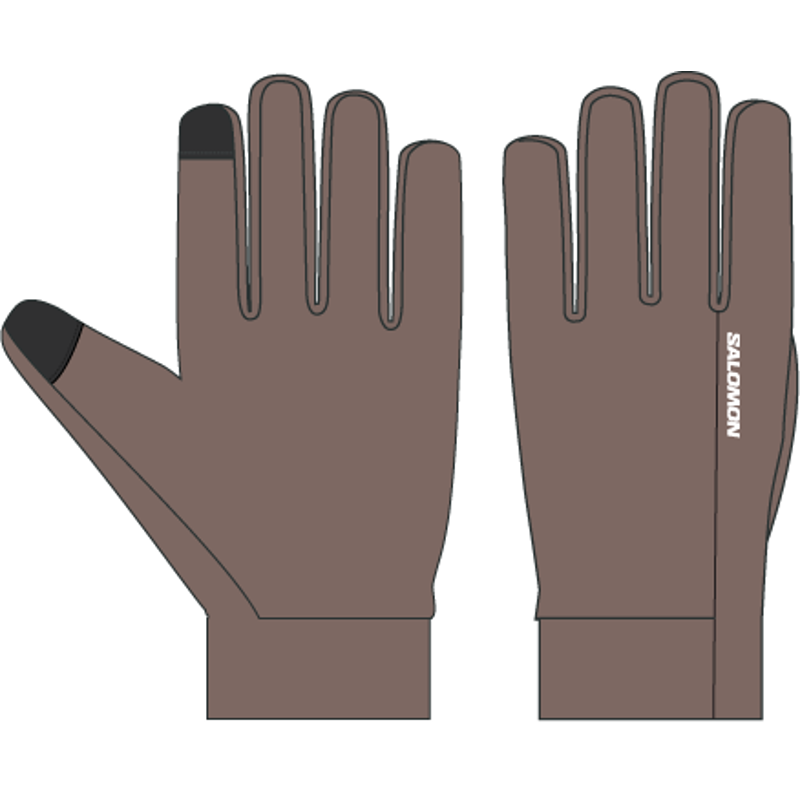 Salomon Handskar Merino Gloves Grå Str S 2