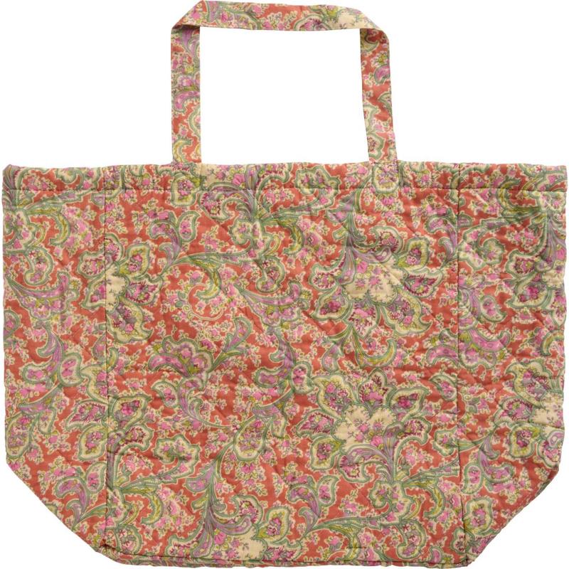 Ib Laursen Shopper Quiltet Grøn/orange 1
