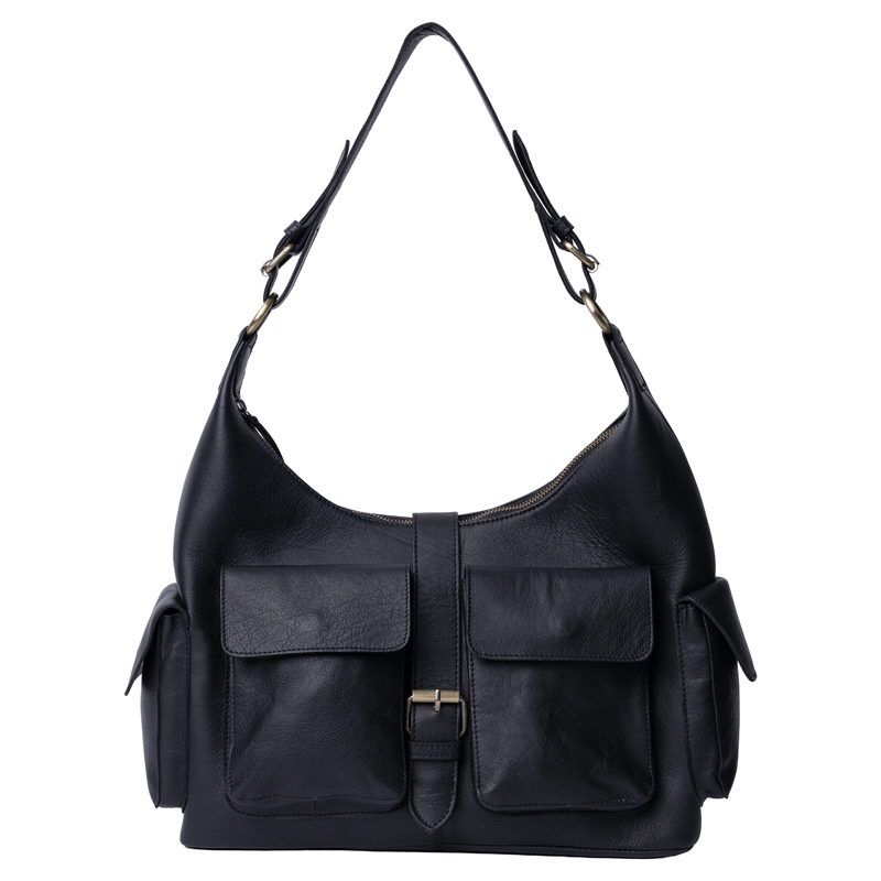RE:DESIGNED Skuldertaske Solvej Large Sort 1