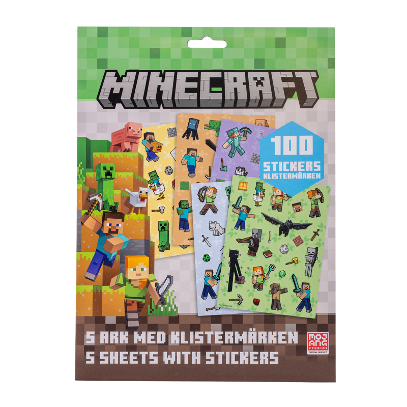 Minecraft Klistermärkesset Minecraft Grön 2