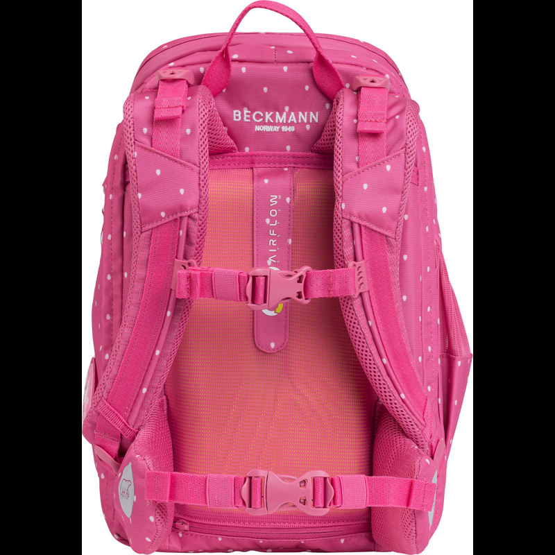 Beckmann Skoletaske Active Air Strawber Pink mønster 4