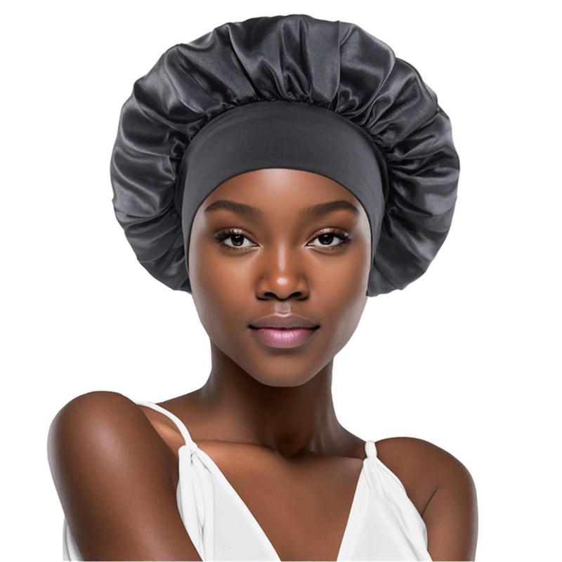SOHO Bonett Satin Safiya Svart 3