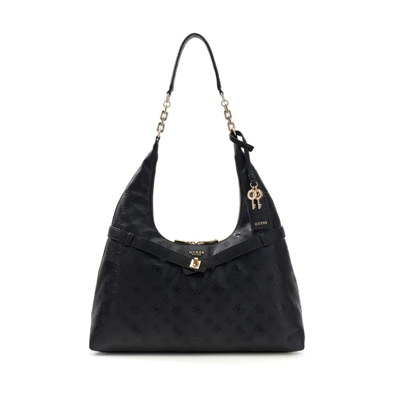 Guess Axelväska Ella logo hobo Svart 1