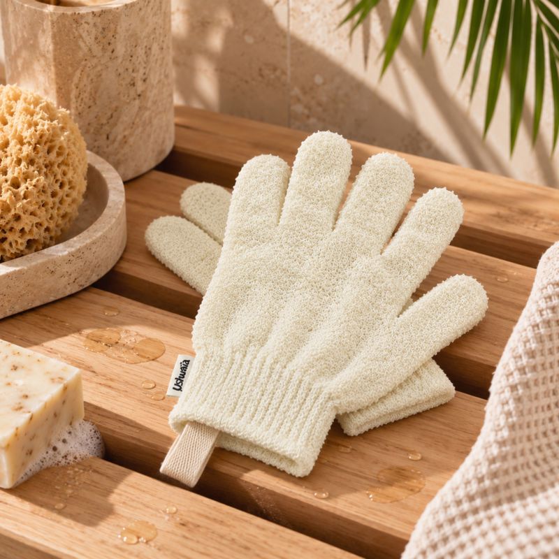 Ushuaia Exfolierande handskar 2 st Vit 2