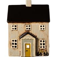 Ib Laursen Ljusstake Hus Visby Svart/Beige 1