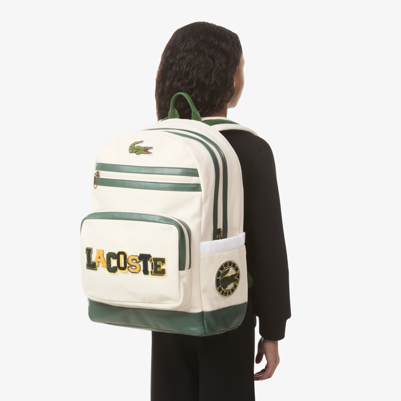 Lacoste Ryggsäck Varsity Vit/grön 7