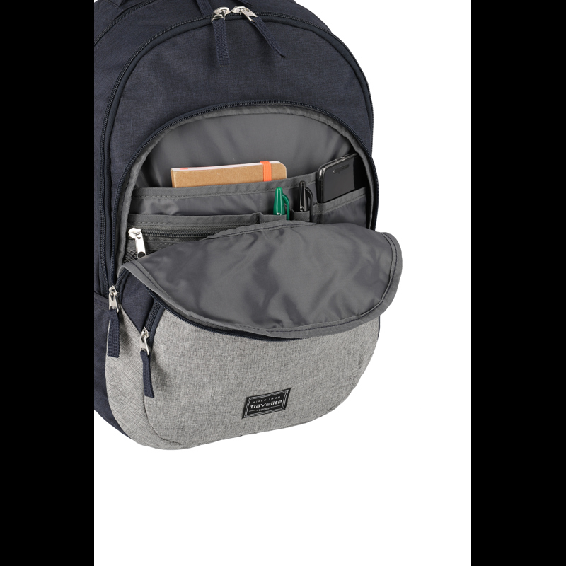 travelite Basics ryggsäck Blågrå 15" 6