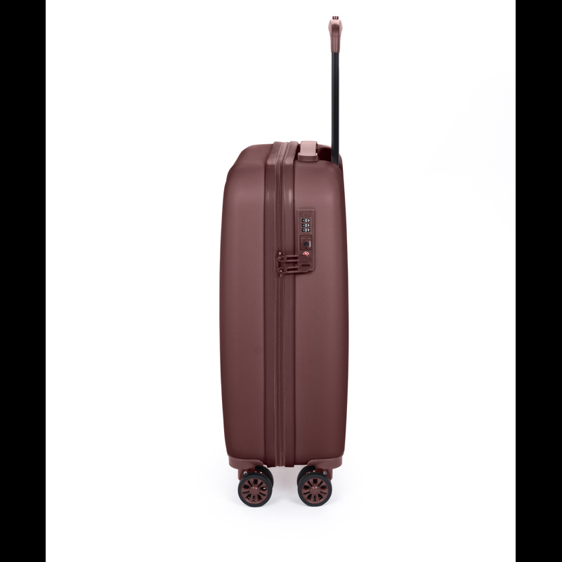 Aries Travel Resväska Palermo Brun/röd 55 Cm 3