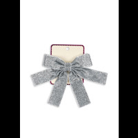 Konges Sløjd Hårrosett Glitter Velour Silver 1