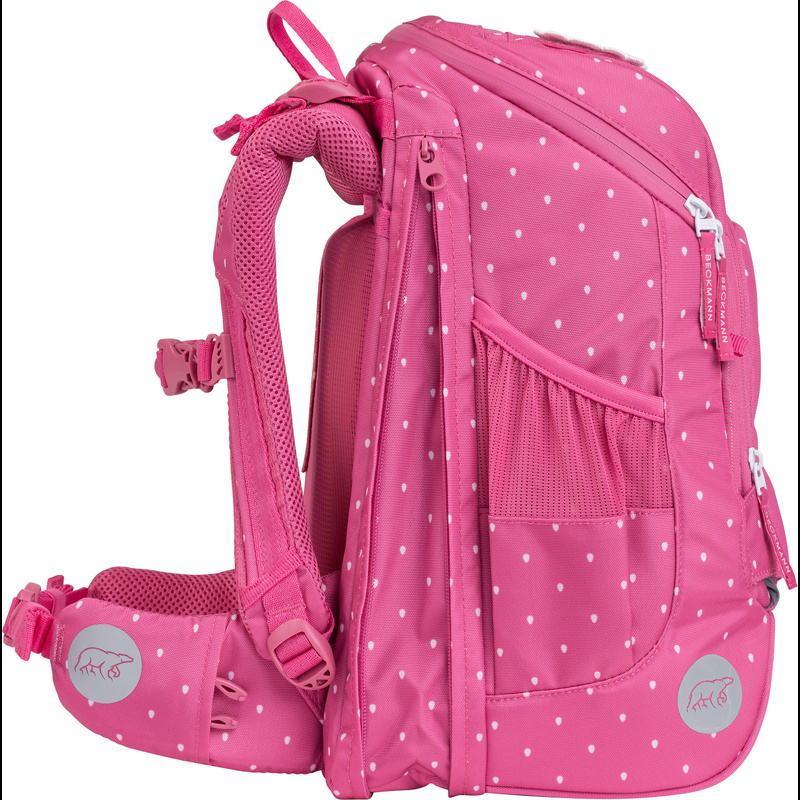 Beckmann Skoletaske Active Air Strawber Pink mønster 3