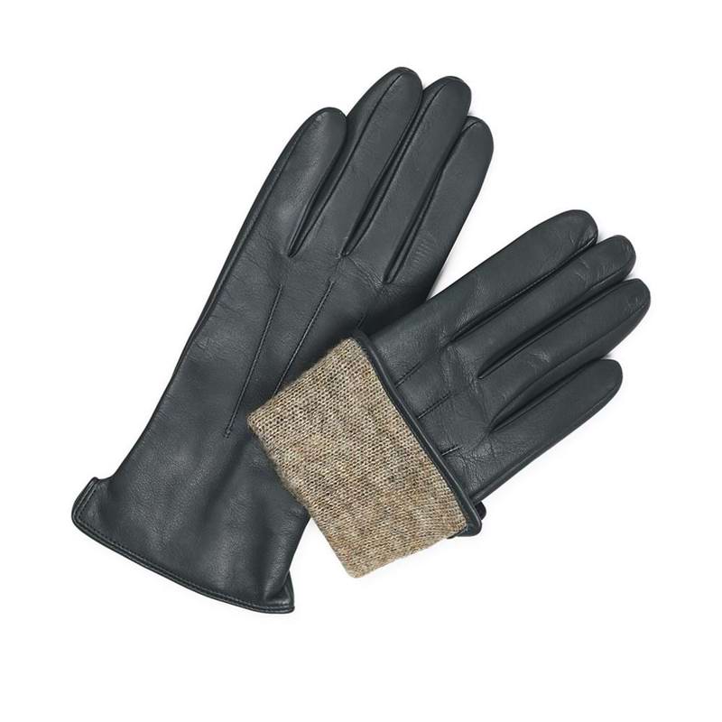MARKBERG Damehandsker Abigail Mørk grøn Str. 8 4