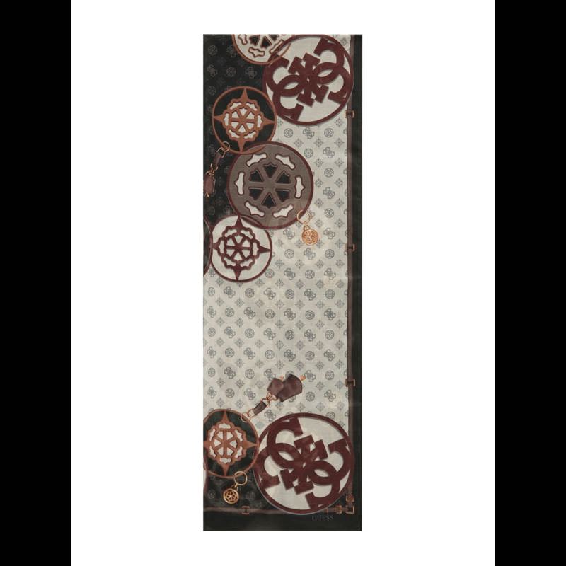 Guess Tørklæde Cresidia  Sort/Beige 1