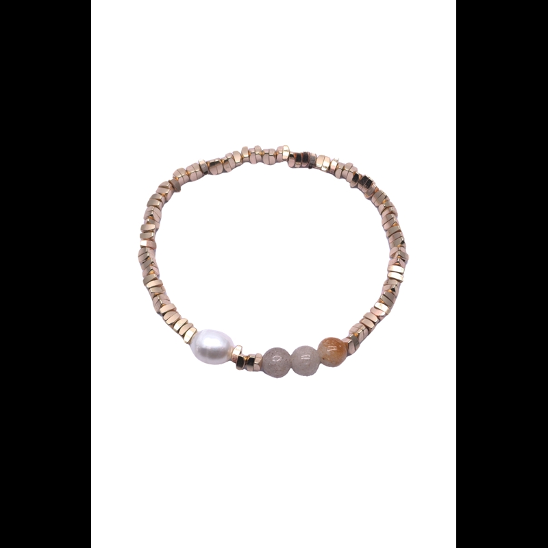 Conmé Armbånd Frida Pearl Grå/orange 1