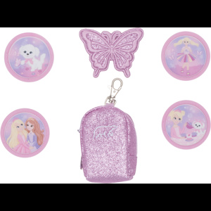 Beckmann Mini Ryggsäck Buttons Rosie Rosa med stjärnor