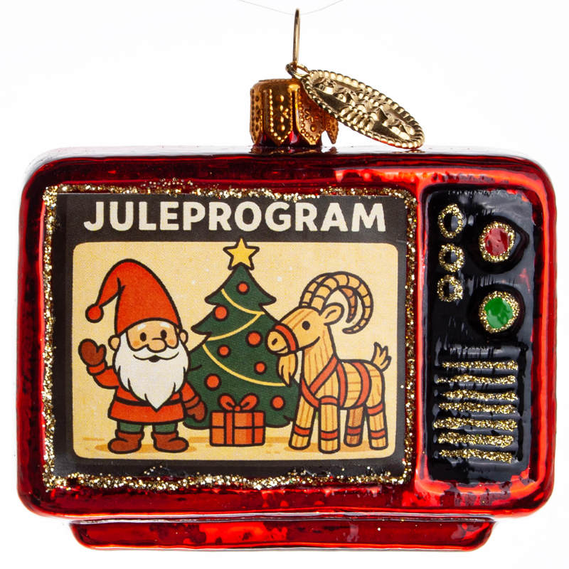 Brink Nordic Julkula TV Julprogram Röd 1